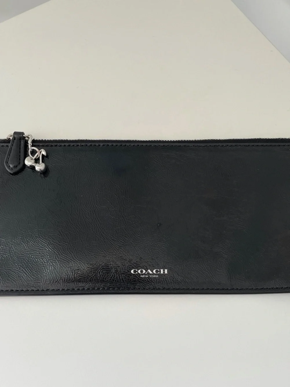 Coach Black Patent Pouch